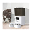 5L Auto Pet Feeder Automatic Camera Wi Fi White