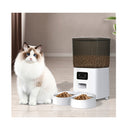 5L Auto Pet Feeder Automatic Camera Wi Fi White