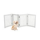 4 Panel Folding Dog Fence With Walk Through Door