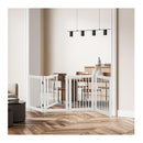 4 Panel Folding Dog Fence With Walk Through Door