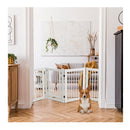 4 Panel Folding Dog Fence With Walk Through Door