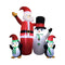 180Cm Santa Snowman And Penguin Greeting Christmas Inflatable With Led