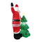 250Cm Santa And Christmas Tree Christmas Inflatable With Led