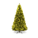 Pre Lit Artificial Christmas Tree With Multicolored Led Lights