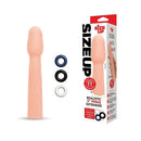 Size Up Realistic 2 Inch Penis Extender Flesh Penis Extension Sleeve