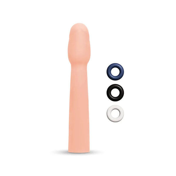 Size Up Realistic 2 Inch Penis Extender Flesh Penis Extension Sleeve