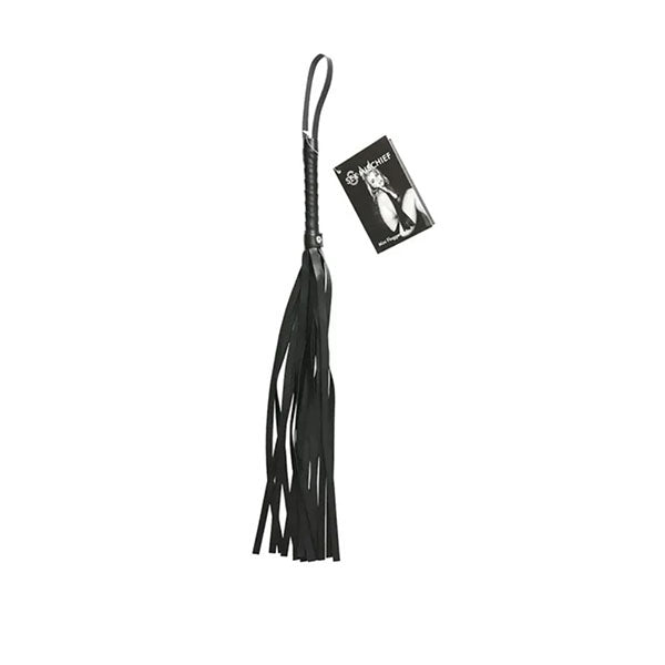 Sex And Mischief Mini Flogger Black 53 Cm Flogger Whip