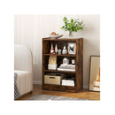 Floor Standing Open Bookshelf With Adjustable Shelves