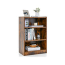 Floor Standing Open Bookshelf With Adjustable Shelves