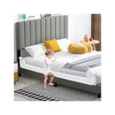 Foldable Bed Rail With Adjustable Safety Strap