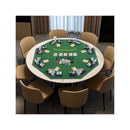 8 Player Foldable Poker Table Topper With Carrying Bag