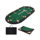 10 Player Foldable Padded Poker Table Top With Carrying Bag