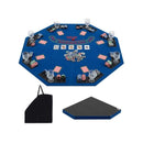 8 Player Foldable Poker Table Top With Carrying Bag