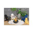 Folding Adirondack Chair With Cup Holder For Outdoor Navy