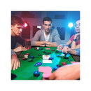 Folding Cardboard Game Table With Cup Holders And Armrests