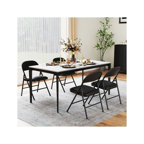 Folding Chairs Padded Party Chairs With Metal Frame