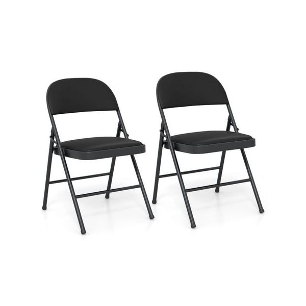 Folding Chairs Padded Party Chairs With Metal Frame
