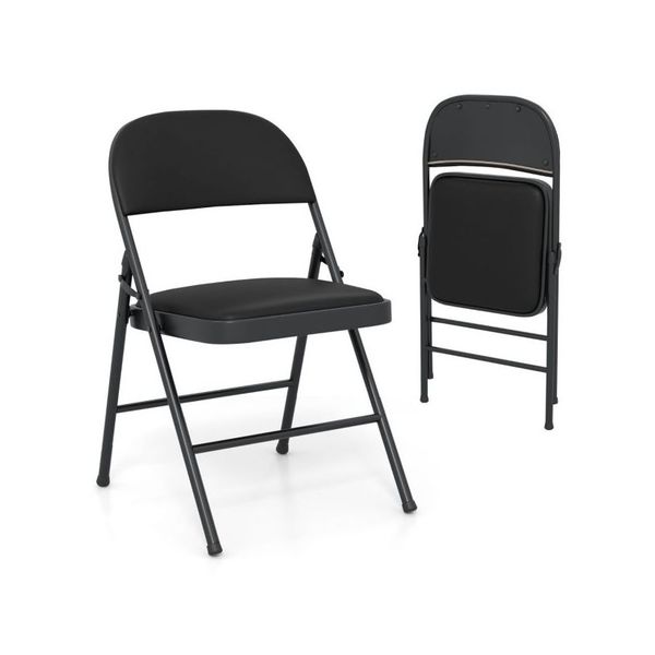 Folding Chairs Padded Party Chairs With Metal Frame
