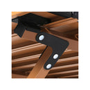 Folding Camping Table Chair Set Black And Oak