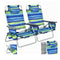 2 Pack Folding Backpack 5 Position Beach Chair With Pillow For Outdoor