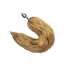 WhipSmart Furry Tales 14 Inch Metal Butt Plug with Brown Fox Tail