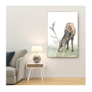 Elk Canvas Pic Painting Metal Frame Wall Art Print Hanging Picture