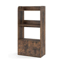 Freestanding Bookcase With Drawer 3 Tier Open Display Shelf