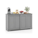 Freestanding Storage Cabinet With Sliding Door