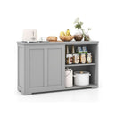 Freestanding Storage Cabinet With Sliding Door