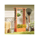Freestanding Wood Raised Garden Bed Planter Box With Trellis