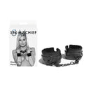 Sex And Mischief Shadow Fur Handcuffs Black Comfortable Restraints