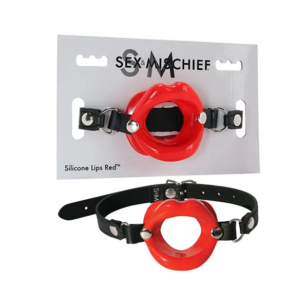 Sex And Mischief Silicone Lips Mouth Gag Mouth Restraint