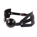 Sex And Mischief Brat Ball Gag Black Rose Gold Mouth Restraint