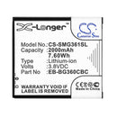Cameron Sino Cs Smj200Xl 1900Mah Battery For Samsung Galaxy J2 Phone