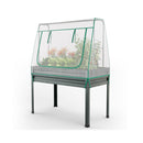 3 In 1 Raised Garden Bed With Greenhouse Cover And Trellis