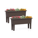 2 Pcs Raised Garden Beds With Detachable Legs And Drainage Hole