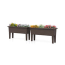 2 Pcs Raised Garden Beds With Detachable Legs And Drainage Hole