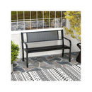 Bench Garden Bench With Patterned Backrest