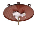 Gaston 3 Lights Single Bronze Traditional Frost Pendant