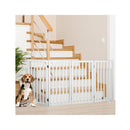 Wooden Pet Gate Dog Fence Safety White 800X 3Mm