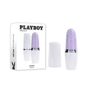 Playboy Pleasure Getaway White Purple Rechargeable Tapping Stimulator