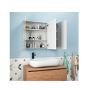 Frameless Bathroom Wall Mounted Mirror Cabinet With Doors And Shelves