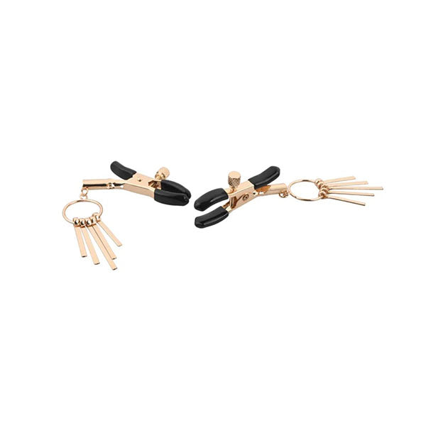 Sex And Mischief Verge Nipple Clamps Gold Nipple Clamps Set Of 2