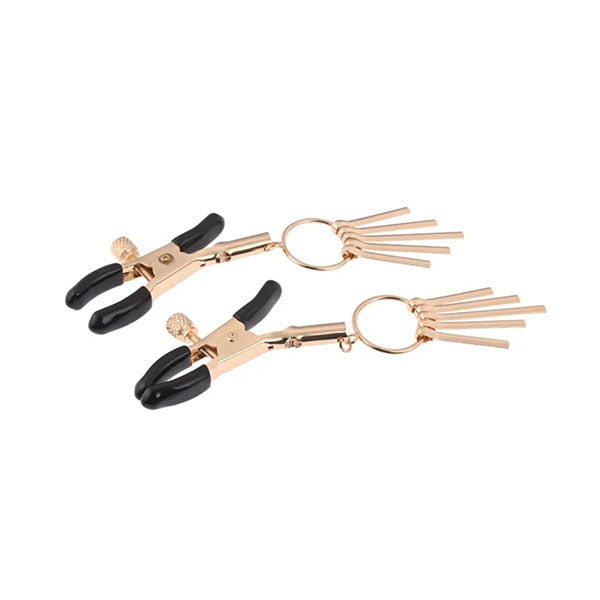Sex And Mischief Verge Nipple Clamps Gold Nipple Clamps Set Of 2
