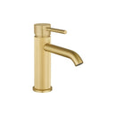 Bathroom Basin Flick Mixer Tap Vanity Counter Top Solid Brass