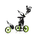 Golf Push Pull Cart Lightweight 3 Wheels Golf Push Cart Green