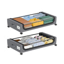 2X Under Bed Rolling Storage Container With Wheels Bag Organizer