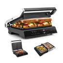 3 In 1 Indoor Grill With Nonstick Grill Plates And Removable Drip Tray