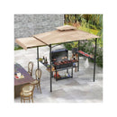 Grill Gazebo With Side Awning With 2 Side Shelves