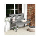 Outdoor All Weather  Patio Bench With High Backrest For 2 Person